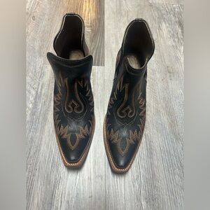 Women’s Ariat Dixon Western Ankle Boots Brooklyn Black Size 9.5B